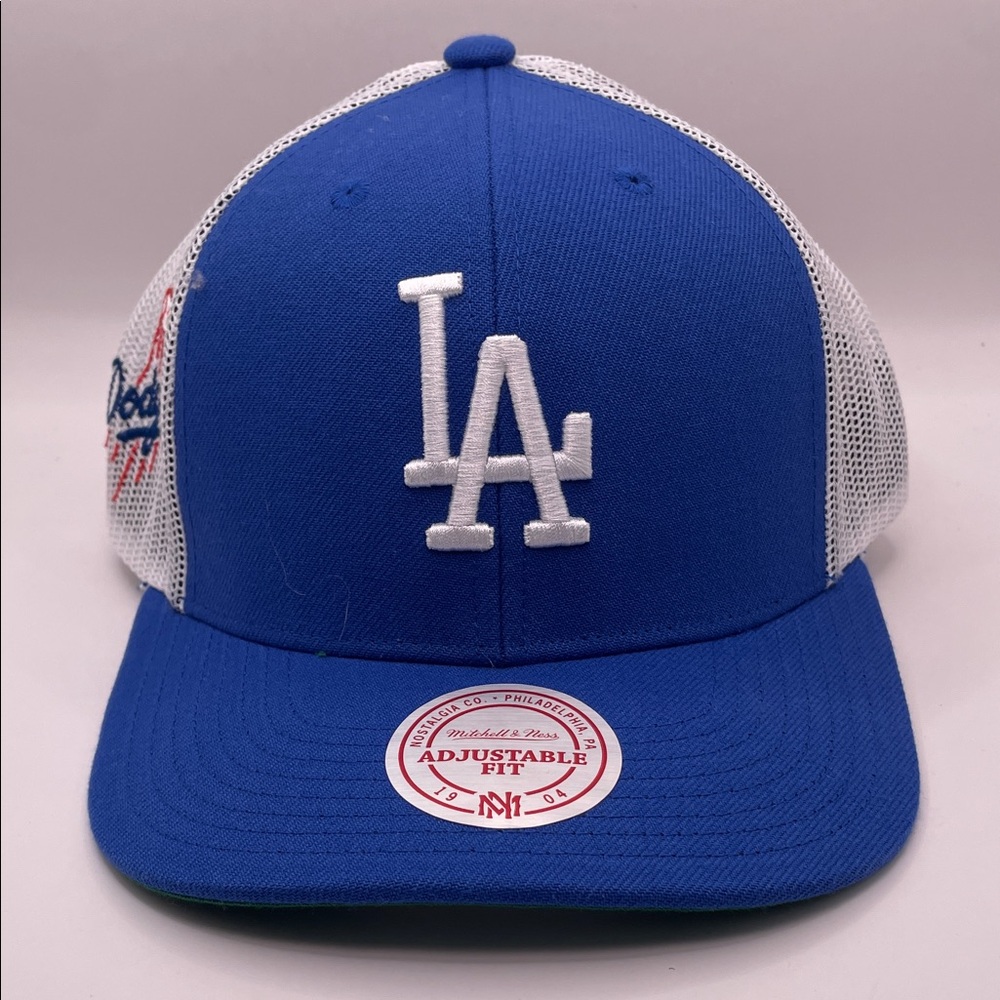 Mitchell & Ness  - NWT LA Dodgers Baseball Mesh Hat Blue White